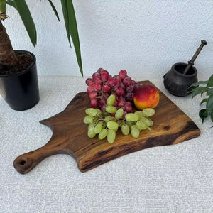 Handcrafted Acacia Wood Chopping <b>Block</b> Rectangle <b>Shape</b> 1.3cm Thick Dishwasher Safe & Easy to Clean Non-Toxic - Product Image 1