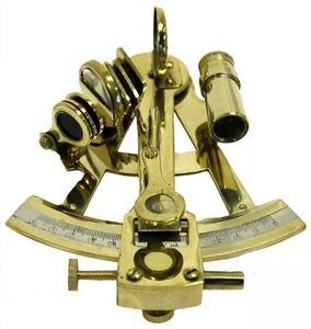 Sextante Náutico de Latón, Instrumento de Navegación Marítima Totalmente Funcional en Metal Pulido - Product Image 2