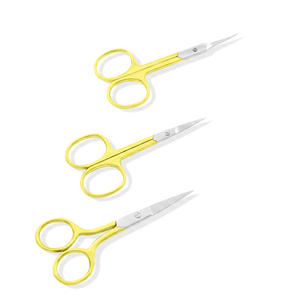 Best Seller Engrave Logo Stainless Steel <b>Nail</b> Scissors Set Color Pink Tip Silver and Different Angles - Product Image 1