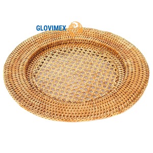 แผ่นรองจานทรงกลมจากปอกระเจาและหญ้าทะเล ดีไซน์ดั้งเดิม ตกแต่งโต๊ะอาหาร สินค้าขายดี - Product Image 5