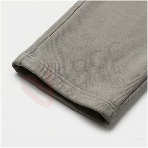 Conjunto Deportivo Unisex Gris, Sudadera con Capucha y Cordón Ajustable, Color Sólido, Corte Regular Informal, Ropa de Otoño, 100% Algodón Transpirable - Product Image 6