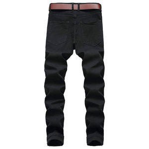 Jeans en denim légers et respirants pour hommes, couleur unie, style vintage, été comme hiver, prix de gros abordable - Product Image 1