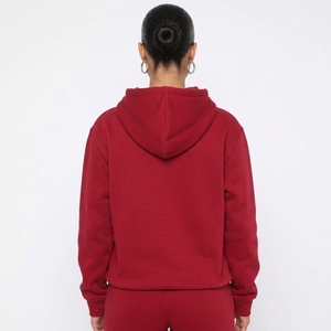 Custom <b>Women</b> Winter Solid Casual Hooded Tracksuit Athletic Fit <b>Jogger</b> Set 2 in 1 Design Custom Logo Heavyweight <b>Fleece</b> - Product Image 4