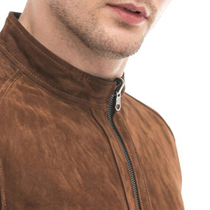 Hot Selling Premium Quality Coated <b>Men</b> <b>Leather</b> <b>Jacket</b> with Stand Collar Eco-Friendly 2026 New Trendy Look - Product Image 6