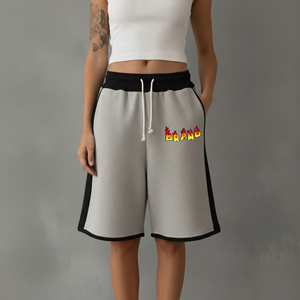 Nouveaux shorts tendance pour femmes – Vintage, taille haute, style Hip Hop, 100 % coton, brodés, avec logo personnalisé sérigraphié, séchage rapide - Product Image 5