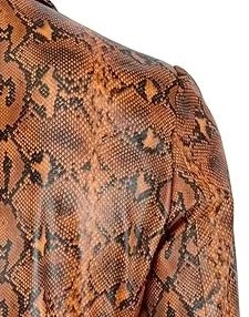 Veste en cuir gaufré d'autruche personnalisée pour homme, en cuir de vachette véritable de qualité supérieure, style motard, service d'échantillons OEM/ODM disponible en usine - Product Image 3