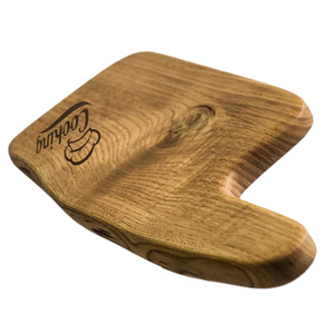 Planche à découper ronde en bois de hêtre de qualité supérieure avec poignée, gravée de motifs floraux, durable, pour pizza et plateau à fromage, idéale pour la cuisine - Product Image 6