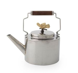 Luxury Hammered Copper <b>Tea</b> <b>Kettle</b> with Brass Handle Traditional Pure Copper Stovetop Teapot Antique Style Handcrafted Coffee Pot - Product Image 3