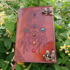 Carnet de notes/journal en cuir véritable marron vintage, fait main, doux, 100% cuir véritable, personnalisé, en cuir Crazy Horse - Product Image 1