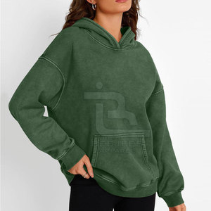 Nuevo Diseño, Sudaderas con Efecto Ácido para Mujer, Más Vendidas, MOQ Bajo, Sudaderas con Efecto Ácido para Mujer al por Mayor - Product Image 2