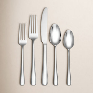 Ensemble de couverts en acier inoxydable martelé, argenterie texturée, cuillère, fourchette, couteau, ensemble de couverts de table haut de gamme - Product Image 5