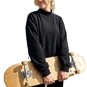 Nouveau sweat-shirt d'hiver unisexe vintage à col roulé, personnalisable avec logo, vente en gros, haute qualité, coupe classique, 100% coton molletonné - Product Image 1