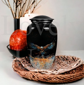 Urna funeraria Eagle diseñada con absoluta compasión y respeto, urna conmemorativa para cenizas humanas, recuerdo decorativo. - Product Image 5