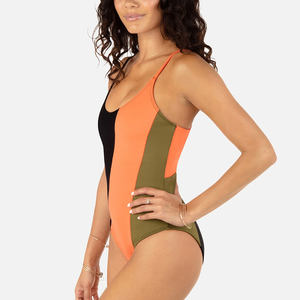 Traje de Baño de Una Pieza para Mujer, Spandex/Nylon, con Logotipo Personalizado en la Parte Delantera, Impresión por Transferencia de Calor, Ropa al Por Mayor - Product Image 5