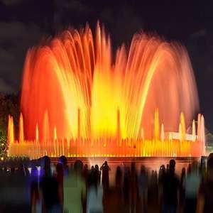 Fuente de Agua Musical para Exteriores Horticlub con Espectáculo de Luces LED, Sistema de Fuente Multimedia Grande de Acero Inoxidable para Jardín Moderno - Product Image 1