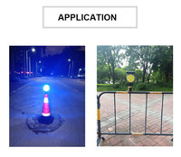 Feu de signalisation solaire premium SWLN8-HL - Portée 1000m, Profondeur 350mm, 3 modes de clignotement, Double alimentation, Protection IP66, LED réfléchissante diamant