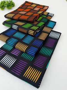 Tela de Algodón Ankara con Estampado Africano de Primera Calidad de Sudáfrica, Diseños Exclusivos para Ropa de Moda Elegante - Product Image 3