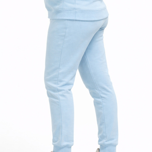 Ensemble de survêtement deux pièces à capuche pour femme, couleur unie, manches longues, poche avant, pantalon assorti, taille élastique, hiver - Product Image 4