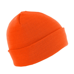 Solid Orange Beanie Hat 100% Acrylic Knitted <b>Winter</b> <b>Cap</b> Casual Style Adult 56-58CM - Product Image 5