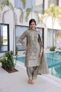 Conjunto Étnico de Lujo con Estilo Fluido para Grandes Celebraciones Festivas, Traje Dexter Palazzo a Precio de Mayoreo, Suministro de Trajes Palazzo - Product Image 4