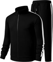 Setelan Hoodie Kasual Ukuran Besar Musim Dingin, Celana Sweatpants Model Flare, Motif Cetak Digital, 100% Katun, Tahan Angin, Bernapas, Pria
