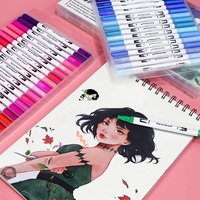 Marqueurs d'art à l'alcool professionnels Double pointe 120 couleurs-Vente en gros en vrac pour la coloration artistique et la journalisation au bureau
