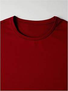 Camiseta de Manga Corta para Hombre, Cuello Redondo, Corte Ajustado, 100% Algodón, Transpirable, Estilo Urbano - Product Image 4