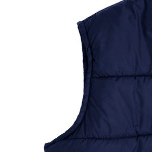 Chaleco acolchado para hombre con logo personalizado, chaleco ligero con aislamiento, costuras duraderas, corte minimalista y relajado. - Product Image 5