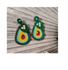 Pendientes Colgantes de Aleación de Zinc con Cuentas, Estilo Artesanal, Modernos y Elegantes, para Regalo Nupcial Festivo - Product Image 2