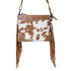 Bolso de Mano de Cuero Genuino Estilo Western, Hecho a Mano con Estampados de Animales, Diseño Boho, de Lujo y Vintage para Mujer - Product Image 1
