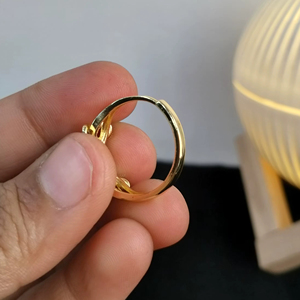 Bague en perle d'eau douce plaquée or, bijoux en perles, bague tendance, fabricant en gros - Product Image 4