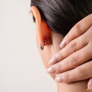 Pendientes de Plata de Ley 925 con Diseño de Ojo para Mujer, con Rubíes y Diamantes Genuinos, para Fiestas y Uso Diario, Joyería Fina, Accesorios al por Mayor - Product Image 4