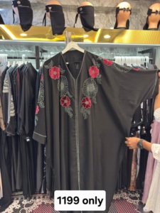 ชุดเสื้อผ้าอิสลามแบบดั้งเดิมสีดำสวยงามสำหรับผู้หญิง ดูไบ ปี 2026 ใหม่ อาบายะห์ ซาอุดิอาระเบีย อาบายะห์ดูไบ เสื้อผ้ามุสลิม เสื้อผ้าตะวันออกกลาง - Product Image 2