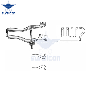 Retractor Autoajustable Finsen de 7 cm (2¾ Pulgadas) y 12 mm, Biselado, con Tornillo de Ajuste, de Acero Inoxidable, Reutilizable, Quirúrgico - Product Image 5
