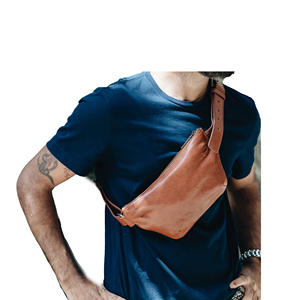 Riñonera de Cuero Vintage para Hombre y Mujer, con Múltiples Bolsillos, Correa Ajustable, para Viajes, Correr, Senderismo y Uso Diario - Product Image 2