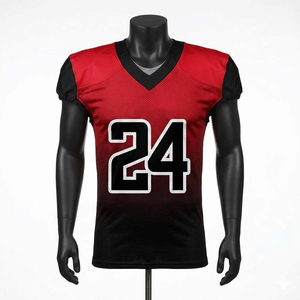 Maillot de football américain personnalisé, couleur classique, vêtements de sport sur mesure, col en V, fabricants de maillots de football américain, respirant - Product Image 1