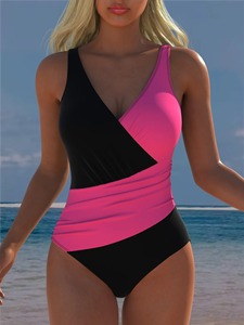 Nuevo Bikini de Una Pieza Personalizado, Sublimado, de Color Sólido, sin Espalda, de Alta Calidad, para Mujer, Ropa de Playa 2026 - Product Image 5