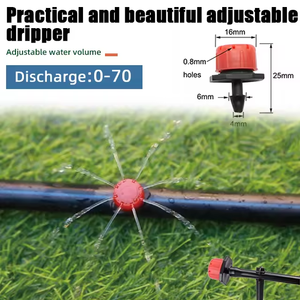 Système d'irrigation goutte à goutte en plastique réglable à 8 trous pour l'irrigation agricole - Product Image 5