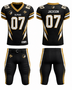 Wholesale Custom Men's Plus Size American Football Jersey Uniform Kit Heat Transfer Printed 100% Polyester <b>Mesh</b> Fabric <b>Short</b> - Product Image 4