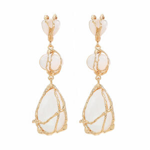 Pendientes Colgantes de Resina Multicapa Hechos a Mano, Ecológicos y Tradicionales, Coloridos, con Diseño Irregular Exagerado para Mujer - Product Image 6