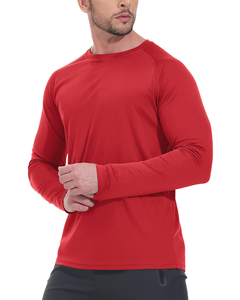 Camisetas cómodas de manga larga para hombre, de algodón suave, transpirables, de corte ajustado, estilo vintage, casual, para calle, gimnasio, actividades al aire libre y en oferta. - Product Image 3