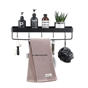 Estante de baño plateado montado en la pared, soportes colgantes para baño, estantería de vidrio para especias, estantes y unidades de almacenamiento, par de 2 unidades - Product Image 4