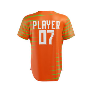 Maillots personnalisés pour équipes de baseball/softball féminines universitaires – Impression numérique estivale du logo frontal, manches courtes, tissu extensible quadridirectionnel - Product Image 3