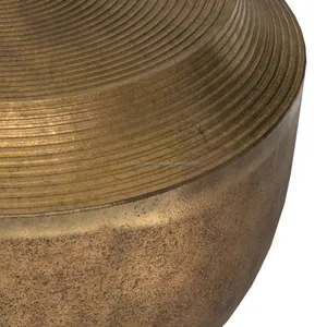 Mesa de Centro de Hierro Contemporánea, Muebles de Primera Calidad, Mesa de Diseño Elegante, Mesa Auxiliar Extraíble de Diseño Costero, Decoración Interior de Lujo - Product Image 4