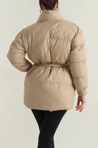 Veste d'hiver matelassée sur mesure pour femme EVER GLOW, doublure en peau de mouton, coque en polyester respirant, design matelassé pour l'extérieur - Product Image 6