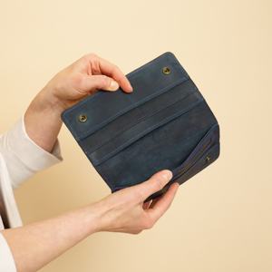 Portefeuille multifonctionnel style long pour femmes Portefeuille intelligent grande capacité en cuir LWW-0020 de cartes - Product Image 3