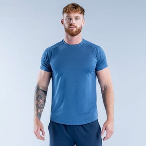 Camiseta Deportiva para Hombre con Logotipo Personalizado, Transpirable, Anti-Pilling, de Alta Elasticidad, con Dobladillo Curvo, para Gimnasio y Running - Product Image 6