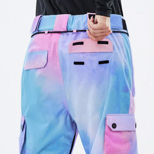 Snow Ski Pants Heated Printed 10,000mm Waterproof Breathable Eco-Friendly <b>Fleece</b> <b>Lined</b> Softshell Winter Outdoor <b>Trousers</b> Skiing - Product Image 6