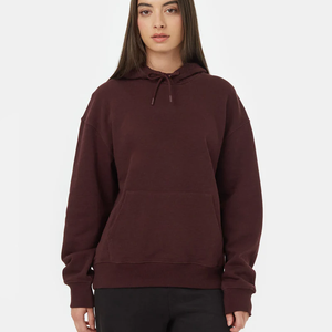 เสื้อฮู้ดดี้โอเวอร์ไซส์ ผ้าฟลีซ แขนยาว มีกระเป๋า เสื้อกันหนาวลำลองสำหรับผู้หญิง โดย Ako - Product Image 1