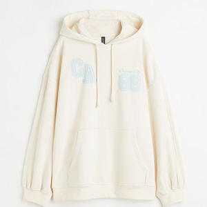 Sudadera con capucha corta casual de color liso para mujer King, anti-bolitas, de invierno, con bolsillos bordados, manga larga, forro polar tejido, 240g - Product Image 4